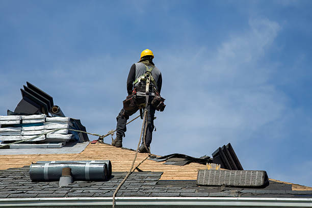 Professional Flat Roof Repair technician working in Auburn Hills, MI